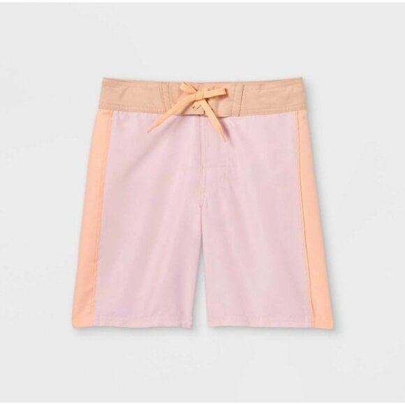 Art Class Boys' Colorblock Swim Trunks - Light Pink 12 Husky - Picture 1 of 5
